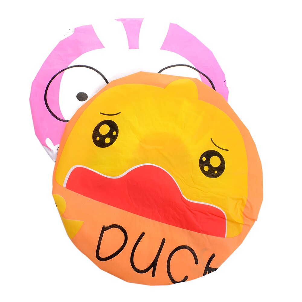 Plastic Douche Caps Cartoon Waterdichte Bad Protector Kant Elastische Band Hoed Badkamer Product Vrouwen Badmuts Gratis bezorging