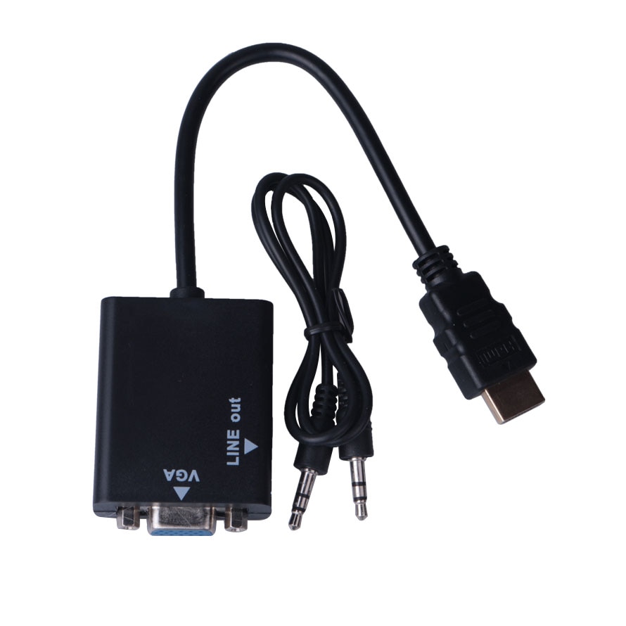 HDMI naar VGA Adapter voor PS4 Male Naar Famale Converter 1080P VGA naar HDMI Adapter Met 3.5 Jack voor TV Box PC Monitor Projector
