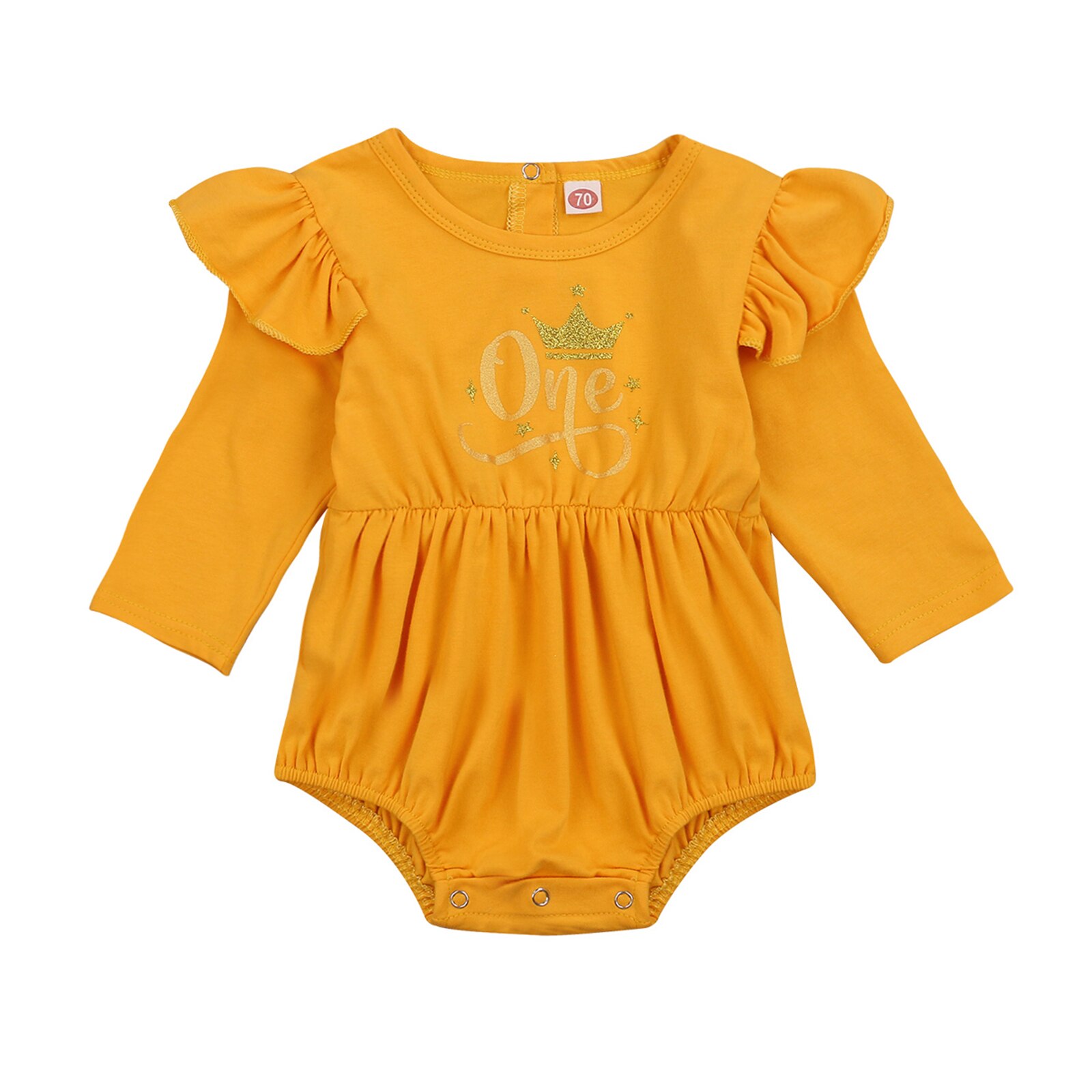 Mono de cumpleaños para niñas pequeñas, ropa bonita de manga larga con estampado de letras, Body de volante, pastel, Smash: 2 / 9 meses