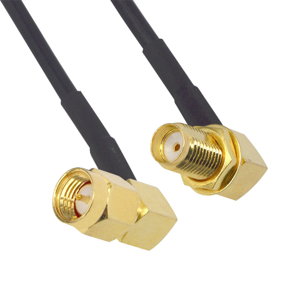 2 Piece 5M SMA Male to SMA Female Cable Antenna Extension Cord RG174