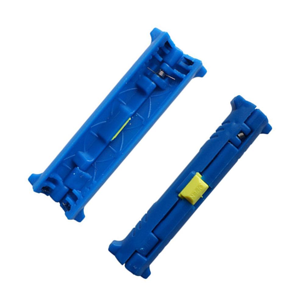 Multi-function Electric Wire Stripper Pen Rotary Coaxial Wire Cable Pen Cutter Stripping Machine Pliers Tool for Cable Puller: Blue