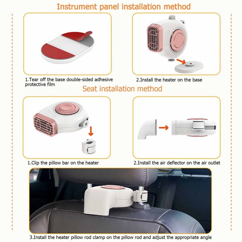 per 12V riscaldatore per auto interno inverno riscaldamento rapido ventilatore parabrezza sbrinatore parabrezza sbrinatore 2 in 1 riscaldamento automatico ventola di raffreddamento