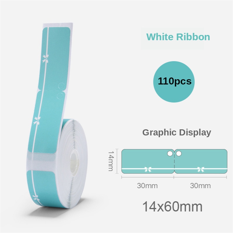 D11Printer Label Jewellery Bracelet Waterproof Anti-Oil Tear-Resistant Price Label Pure Color Scratch-Resistant Label Paper Roll