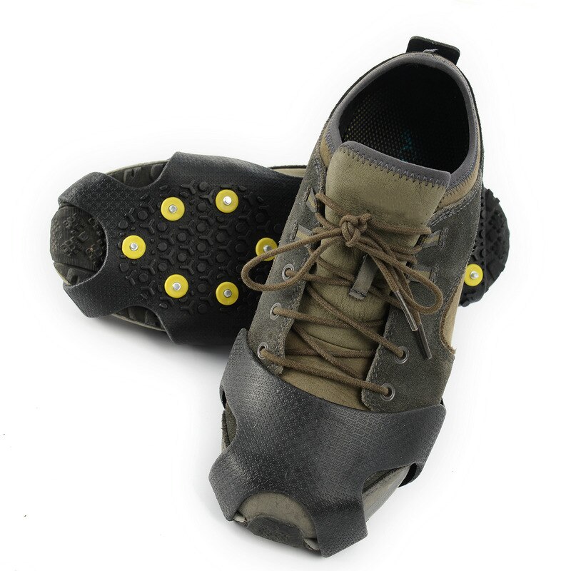 1 Paar 10 Studs Anti-Slip Sneeuw Ijs Klimmen Schoen Spikes Ice Grips Cleats Ijskrappen Winter Klimmen Antislip schoenen Cover