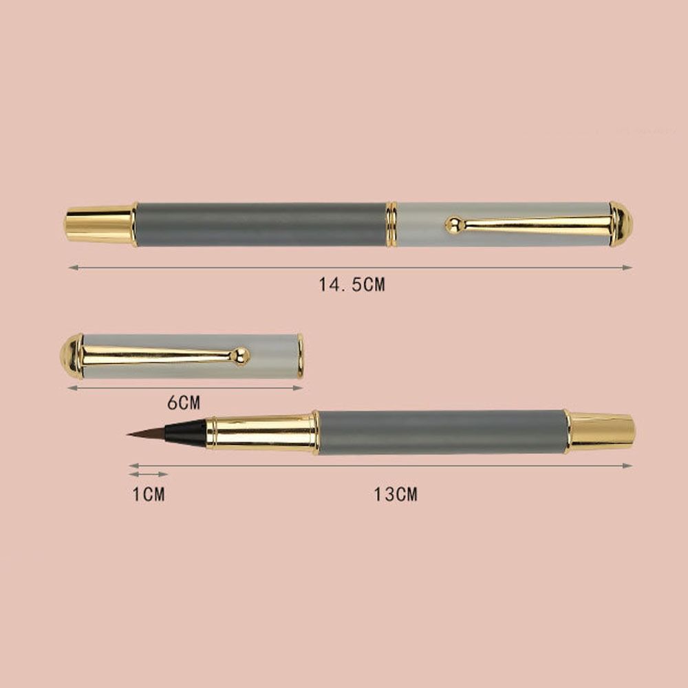 Pędzle robić kaligrafii, wysokiej jakości, z miękkim włosiem, metalowe, robić pisania, rysowania, chińskie pędzle, pędzle robić pisania, pędzle robić malowania.