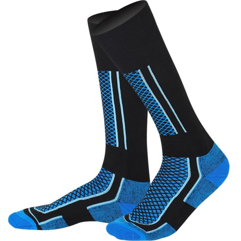 Camping Wandern Fußball Weiche Socken Dicker Radfahren Unisex Socke Outdoor Winter Warm Thermische Ski Strumpf Lauf Snowboard Klettern: Blau
