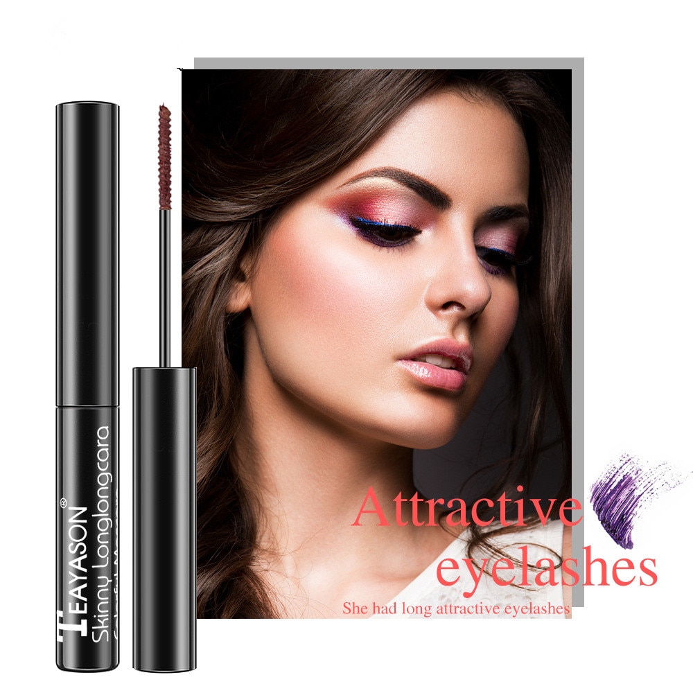 Kleur Mascara Waterproof Langdurige Blauw Groen Rood Zwart Wit Kleur Mascara Curling Verlenging Wimpers