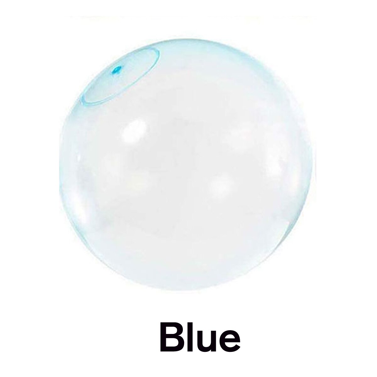 120CM Inflatable Kids Adult Bubble Ball Outside Stretch Water Bubble Ball Summer Playing Water Balloon Party Game: Blue