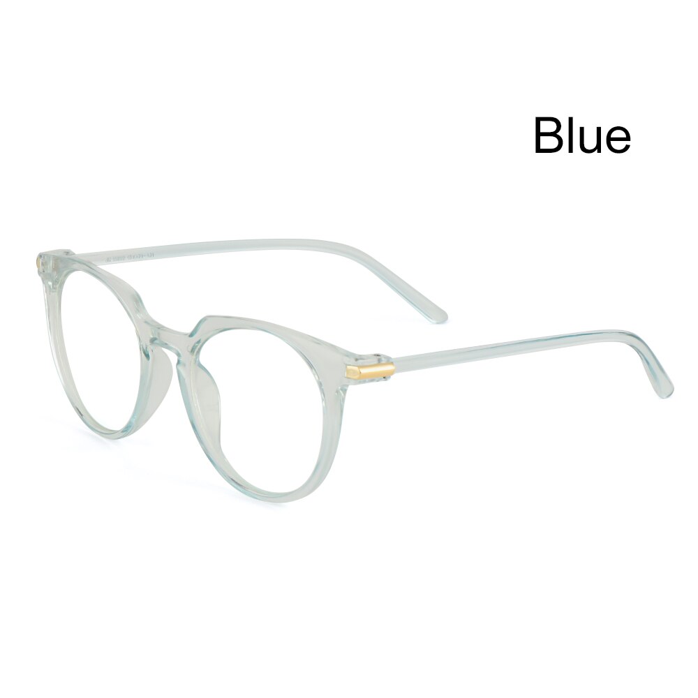 Ultralichte bijziendheidsbrillen optische brilmonturen vintage transparante leesbrillen brillenaccessoires: B-blauw