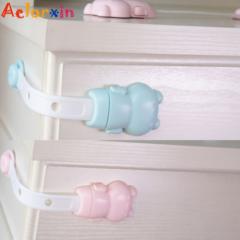 1 pièces Animal frogarmoire serrure sécurité enfant bébé Protection des enfants coffre-fort serrures pour réfrigérateurs bébé sécurité tiroir loquet
