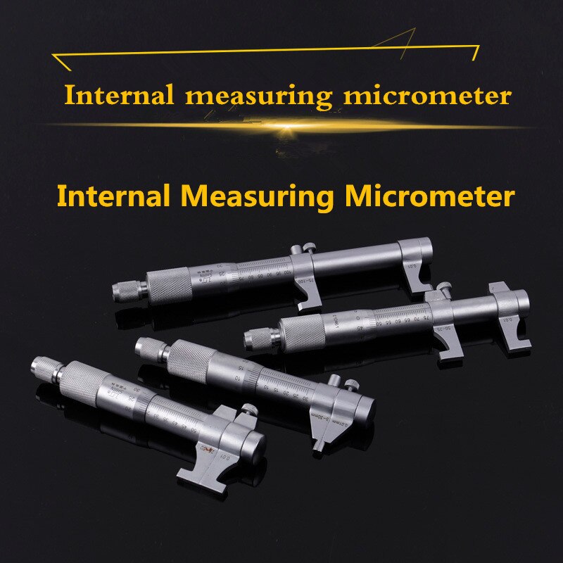 Binnen Micrometer 0.01Mm Metric Carbide Ratel Schroef Gauge Professionele Meetinstrument 5-30Mm 25-50-75-100-125-150-175-200mm