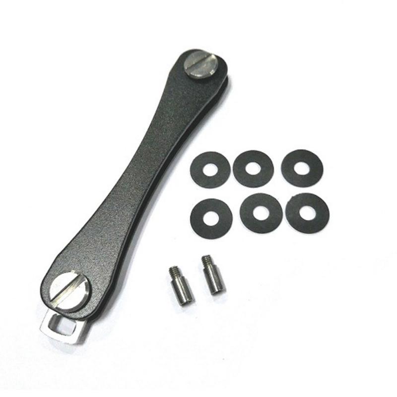 Key Compact Holder Aluminum Key Wallet Smart Keychain Pocket Key Holder Organizer Pocket Folder Carry Rings Holder Decor Hooks