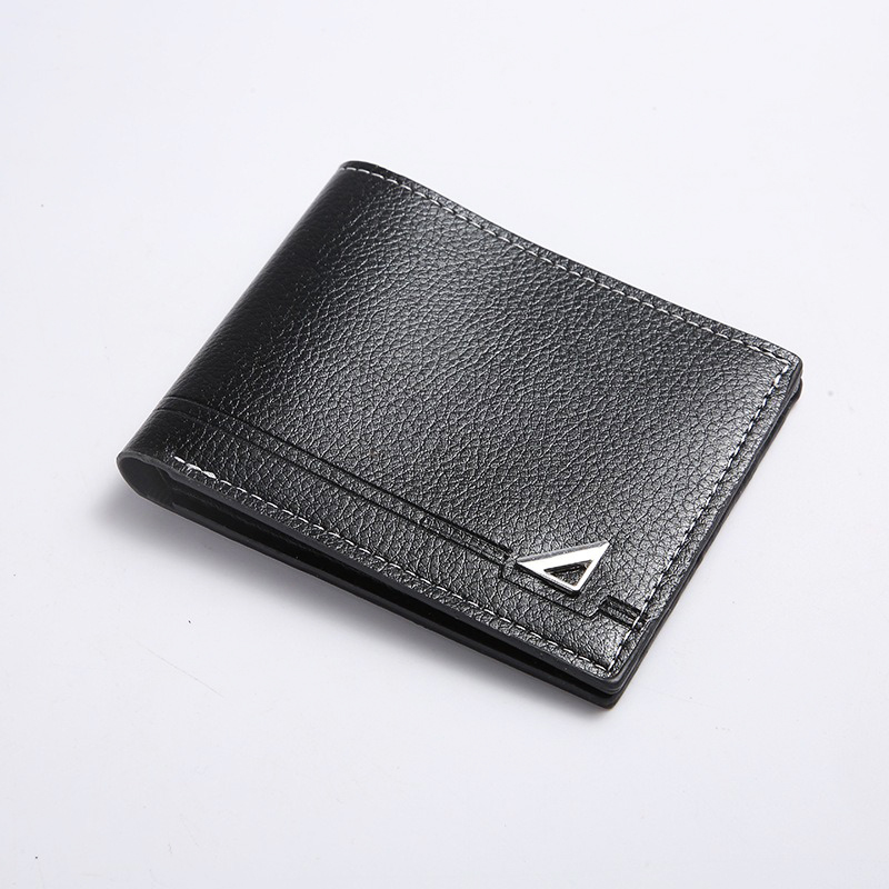 Men's Short Wallet PU Leather Thin Men Coin Pocket Korean Multi-function Leather Purse Shopping Credit ID Cards Holders