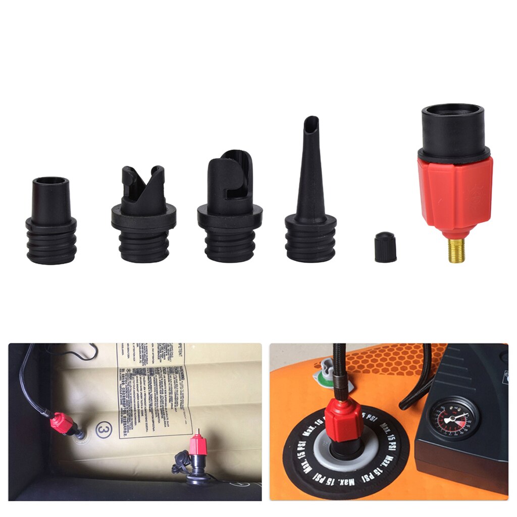 Pomp Adapter 4-In-1 Rubber Vlot Air Valve Adapter Rubberboot Opblazen Tool