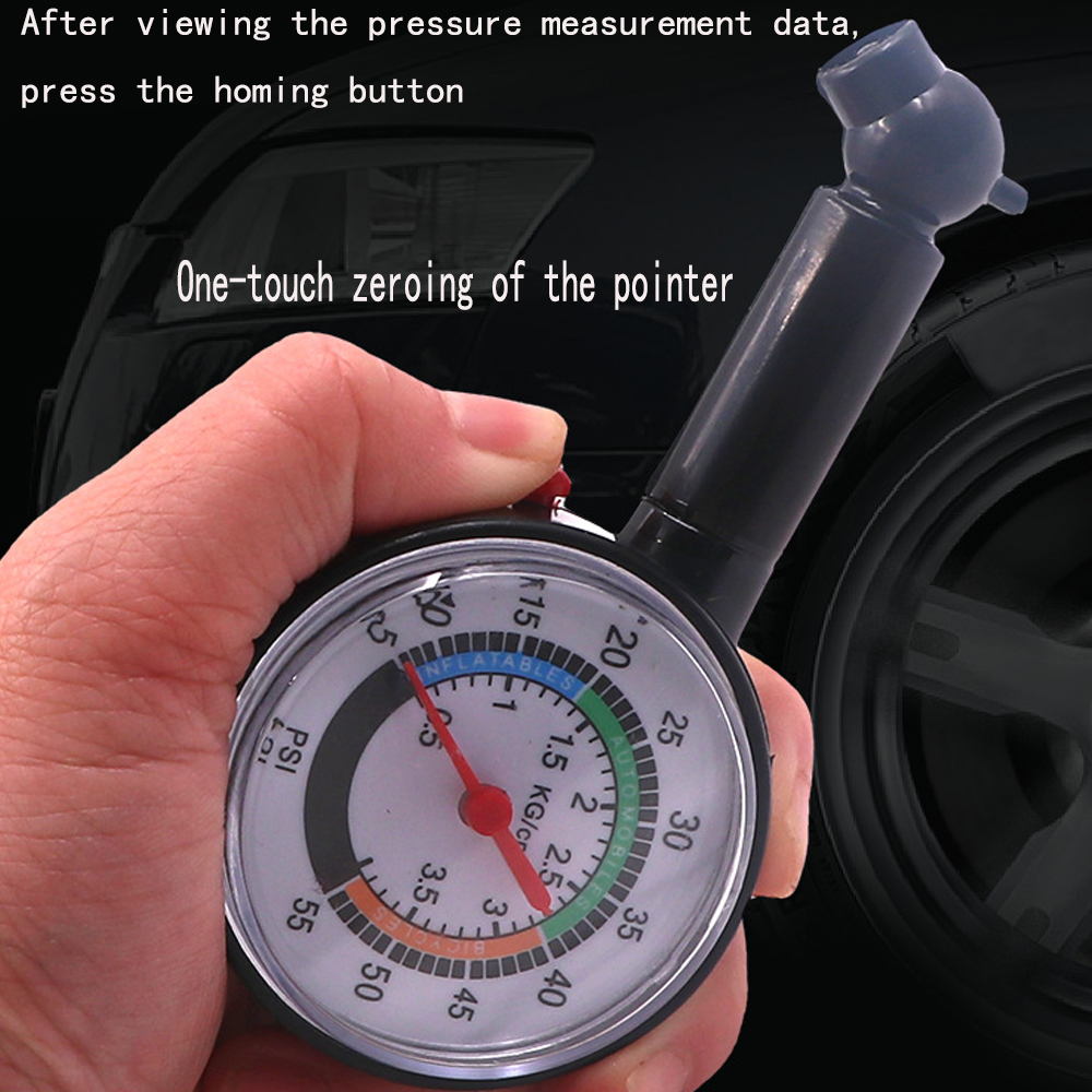 Car Tyre Tire Pressure Gauge For Car Auto Motorcycle Truck Bike Dial Meter Vehicle Tester Pressure Tyre Measurement Tool