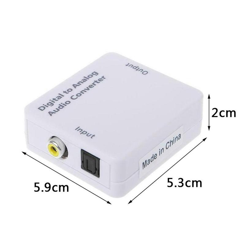 Analoog Naar Digitaal Audio Converter Versterker Decoder Adapter Spdif Toslink Audio Sound Rca Voor Tv Optische Coaxiale Adapter M7J8