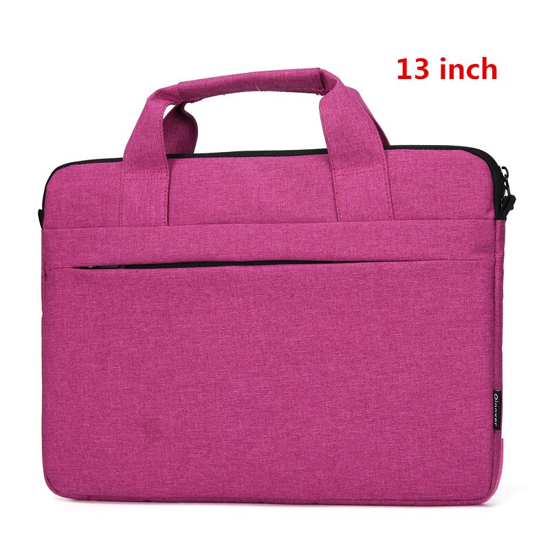 Thin Section Laptop Briefcase Men Women Portable Document Bag Travel Liner Package Ipad Phone Storage Pouch Accessories Supplies: Rose Red 13 inch