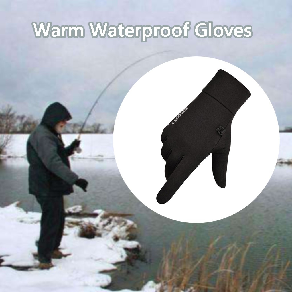 Mens Winter Warm Handschoenen Waterdichte Handschoenen Winter Handschoenen Touchscreen voor Fietsen