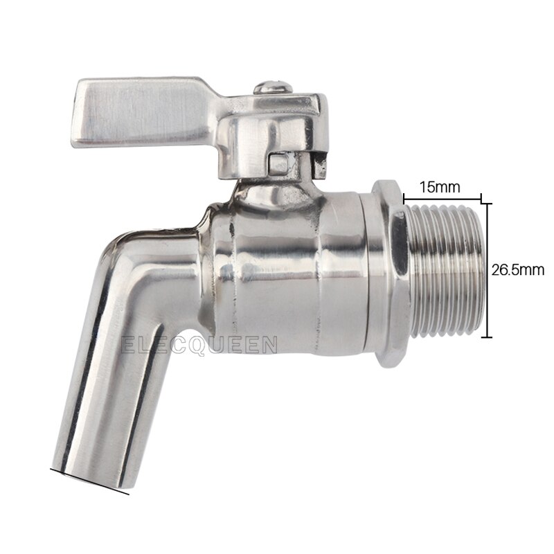 3/4"Drain Valve Working Pressure 200PSI Sanitary Faucet Drink Faucet Beverage Tap Home brewing