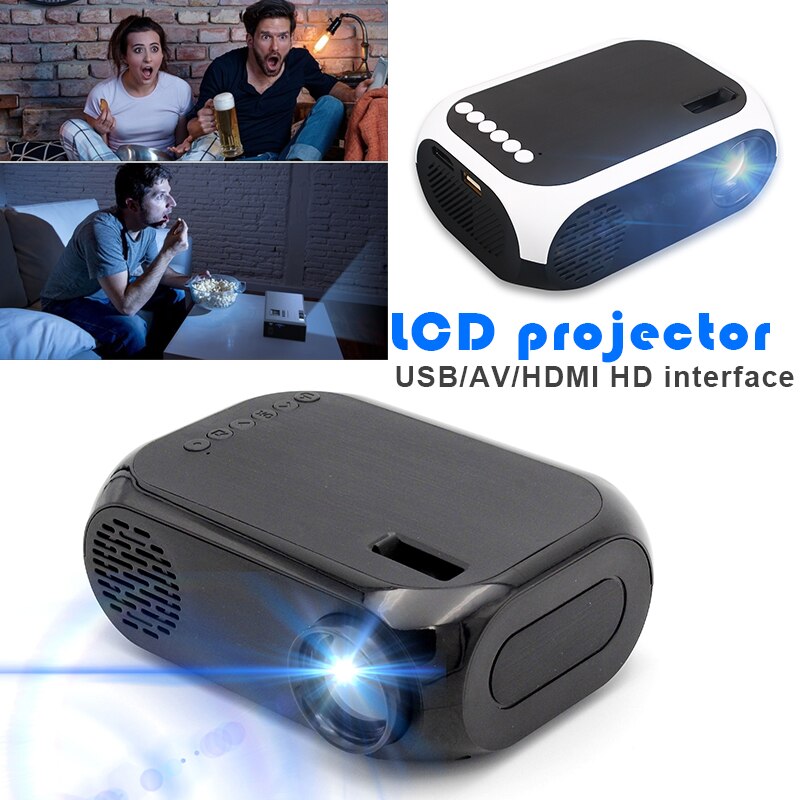 Portable HD LCD Projector AV/USB/HDMI Media Player Multimedia BLJ-111 3D HDMI 2500lums Home Theater HD Video Projector