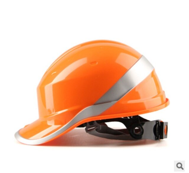 Hård hat, beskyttelseshætte, arbejdshætte, isoleringsområde, abs med fosforstrimmel, ødelæggelsessted, isoleringsbeskyttelse, hjelm, b: Naranja