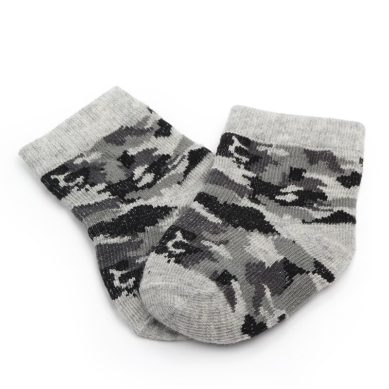 6 Pair Baby Socks for Boys Girls Infant Cotton Cartoon Floral Pattern Socks Warm Anti Slip Floor Socks