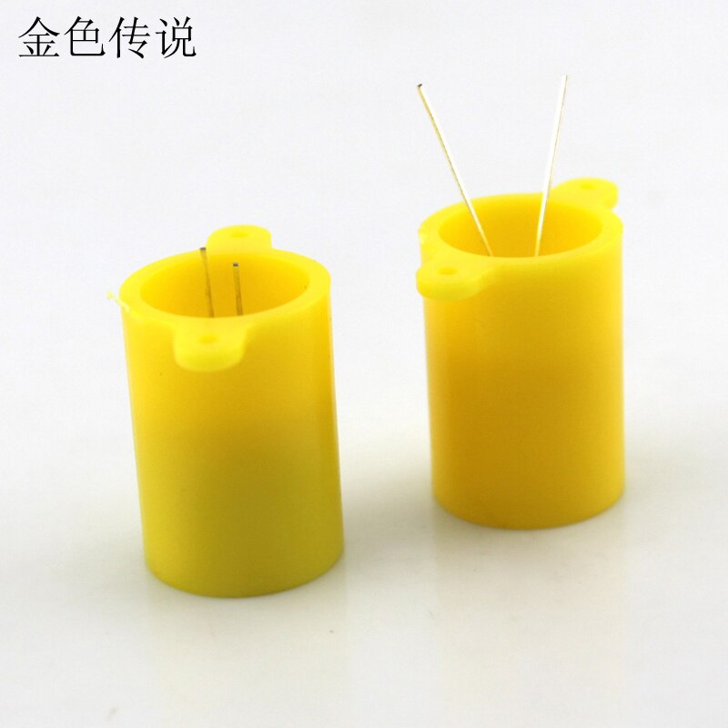 LED cylinder base (yellow) plastic lamp cover led light-emitting diode bracket fixed bracket