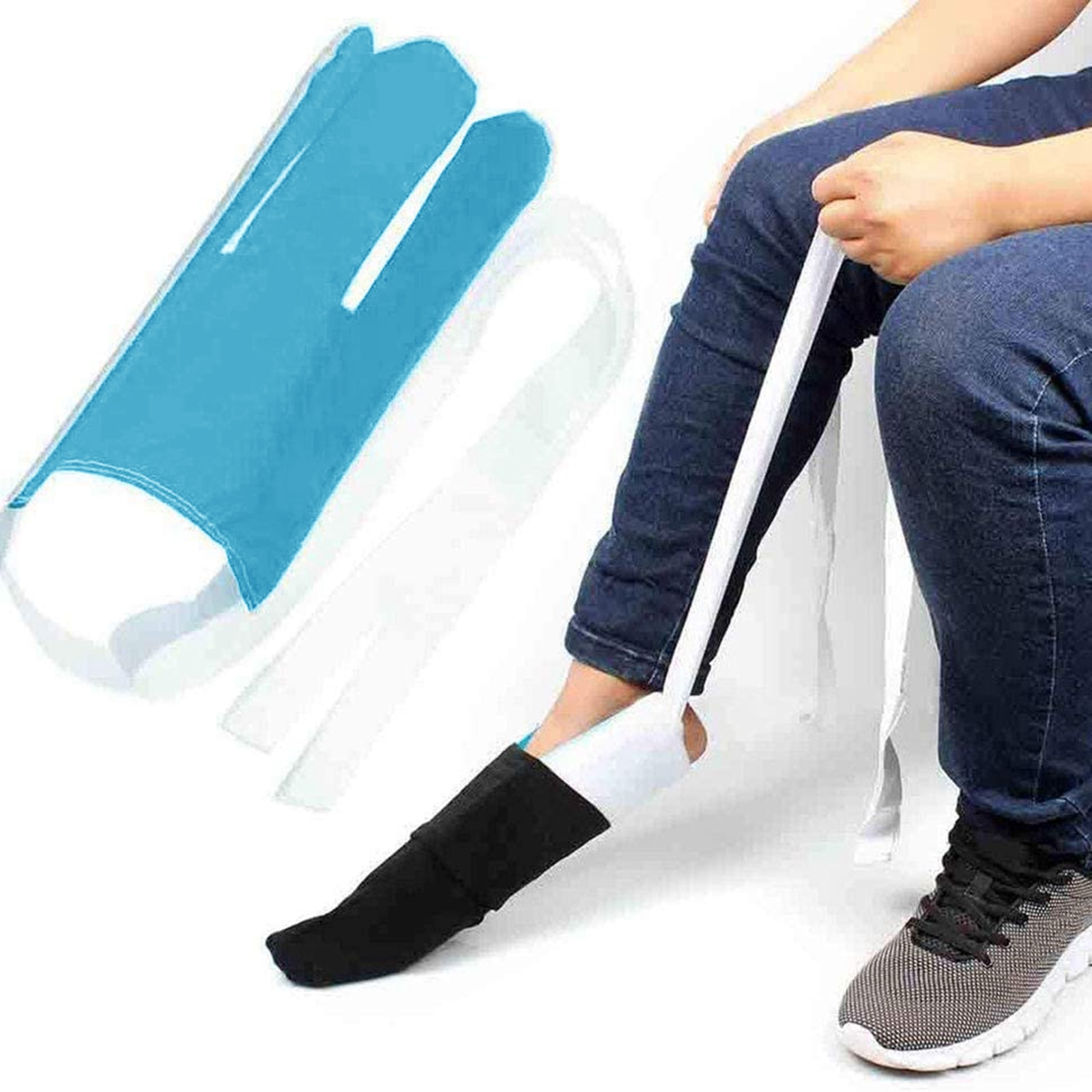 Flexibele Sok Aid Kit Slider Sok Helper Aide Tool Voor Putting Op Sokken Mannen Vrouwen Ouderen Sok Assist Device Sok puller