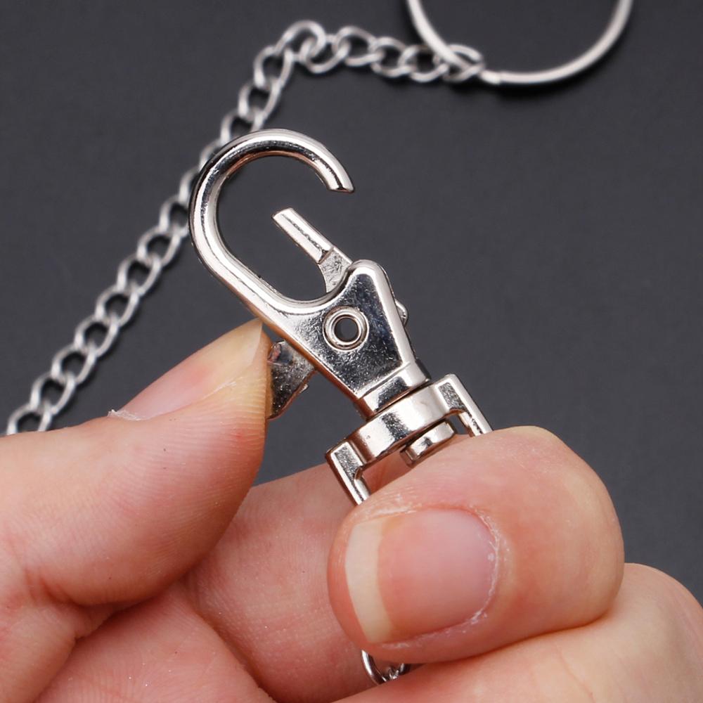 Trendy Lange Metalen Portemonnee Keten Leiband Broek Jean Sleutelhanger Ring Clip mannen Hip Hop Sieraden