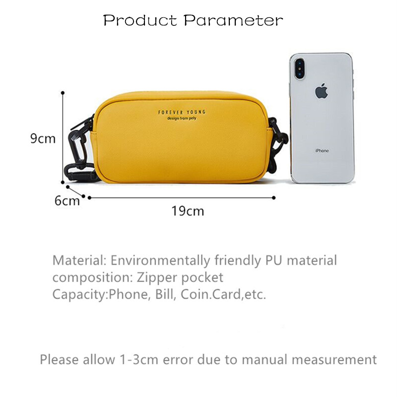 Vento Marea petit sac à bandoulière pour femmes jaune sac à bandoulière sur l'épaule Mini sac de téléphone en cuir PU sacs à main et sacs à main