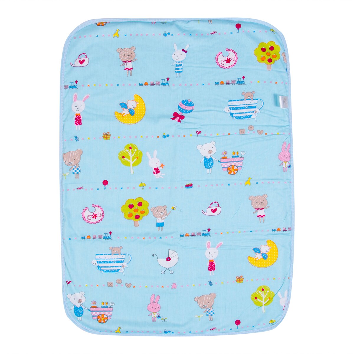 estilo de pañales para bebés, almohadillas cambiantes para pañales, alfombrilla impermeable para ropa de cama: Blue S