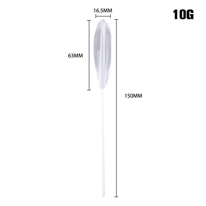 Acrylic Fishing Float Transparent Sinkend Type Casting Bobbers Clear Sinking Fly Fishing Spinning Floats 5-25g