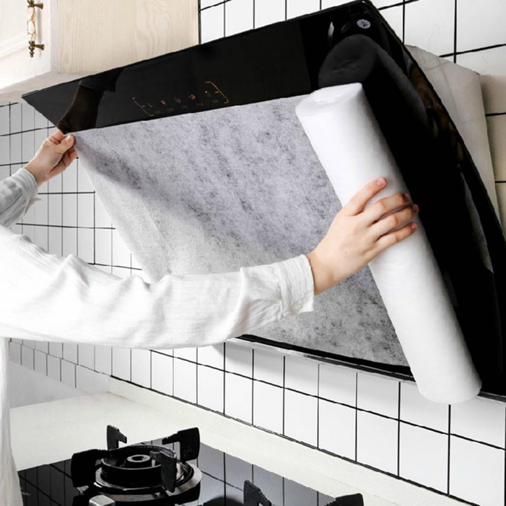 1 rotolo di carta per filtro olio carta per filtro olio universale filtro per cappa monouso in tessuto Non tessuto assorbente olio per cucina