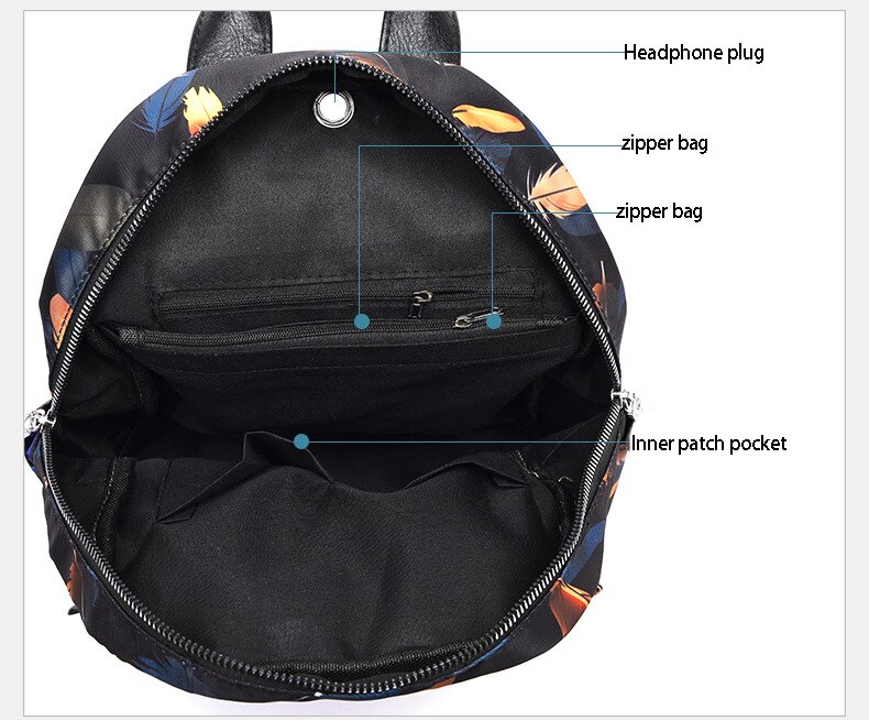 Chuwanglin impressão mochila feminina à prova dwaterproof água saco do estudante lazer mujer feminino saco de escola ao ar livre a110604