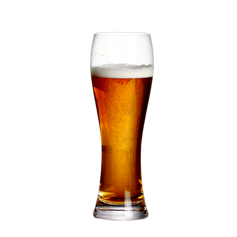 Set  of 2 21 ounce blyfritt kristallölglas handgjorda blåsta veteölsglas för familjefestbar 640ml stor kapacitet