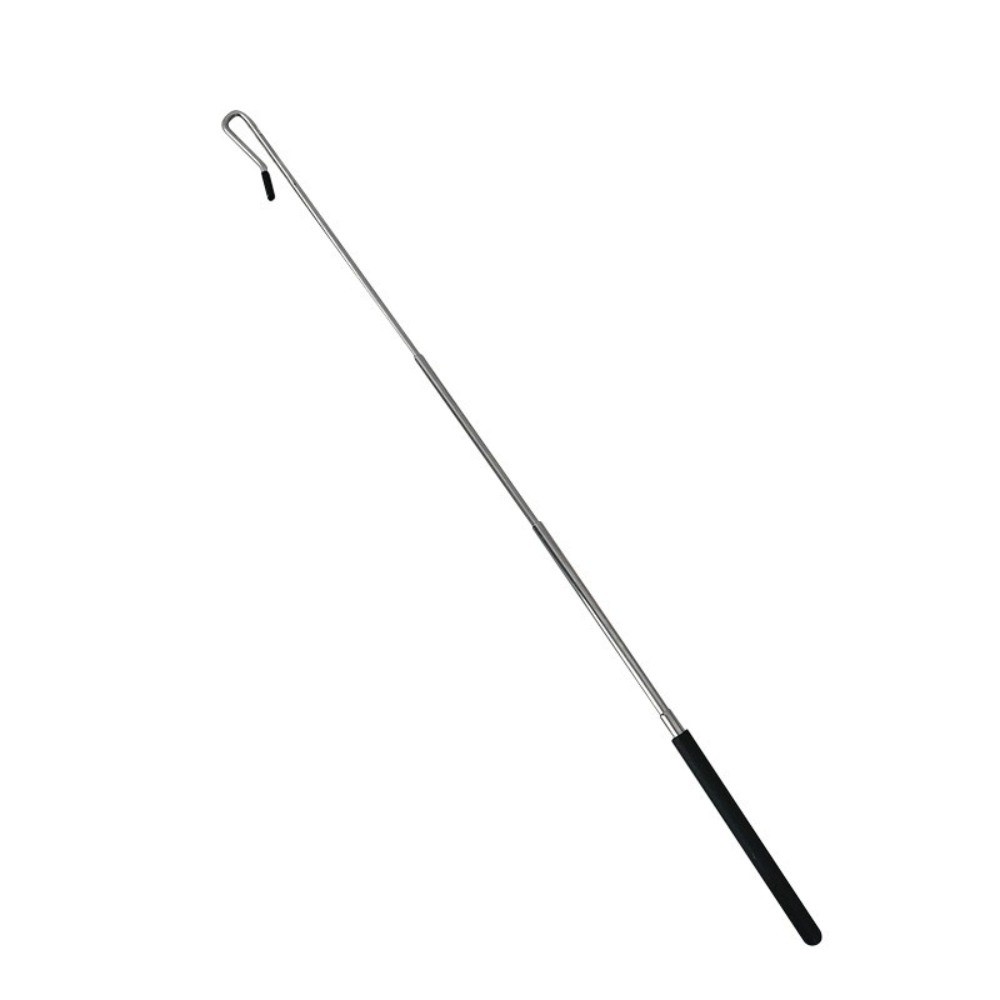 Stainless Steel Puppet Control Rod Anti-slip Handle with Soft Rubber Hook Telescopic Puppet Stick Hand Puppet Manipulator