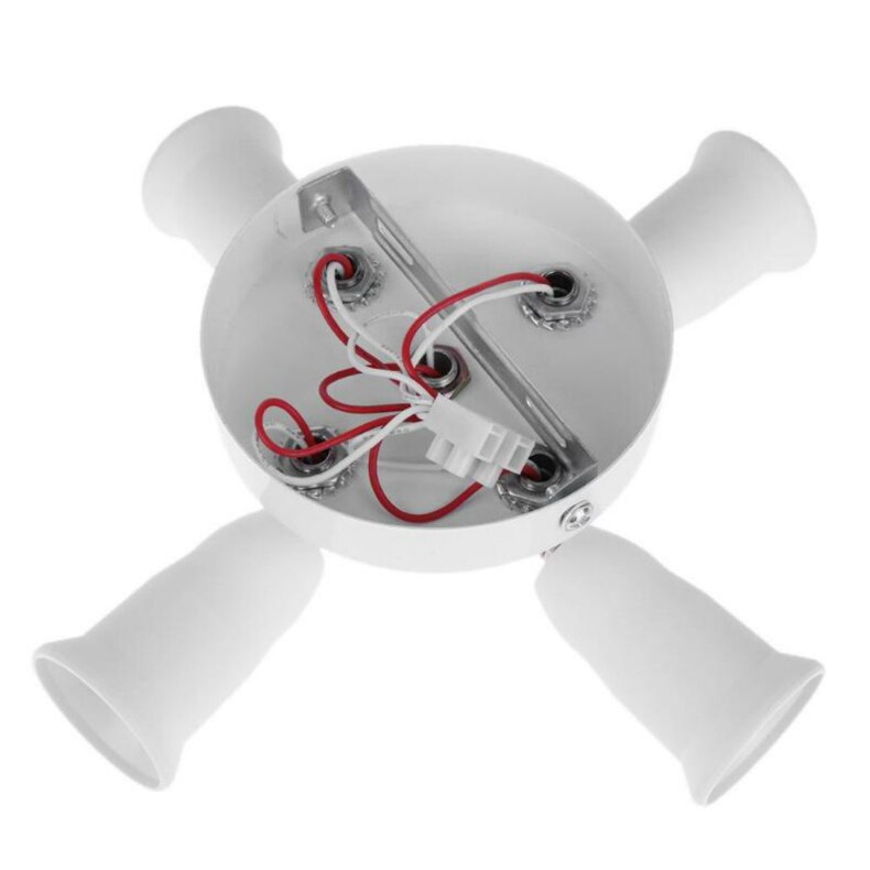 Draaibare 3/5/9 Heads Edison Schroef E26 E27 Gloeilamp Socket Splitter Verstelbare Lamp Houder Adapter Converter Lamp Base Houder: 5 in 1