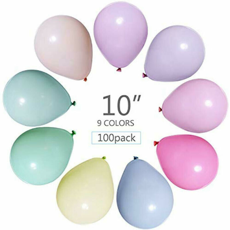 Pak Van 100 Stuks Macaron Snoep Gekleurde Party Ballonnen Pastel Latex Ballonnen 10 Inch
