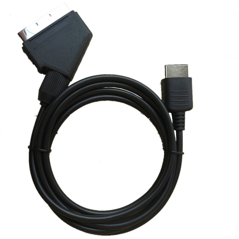 Kabel tv av bly ægte rgb scart kabel udskift forbindelseskabel til playstation  ps1 ps2 ps3 slim pal ntsc konsoller