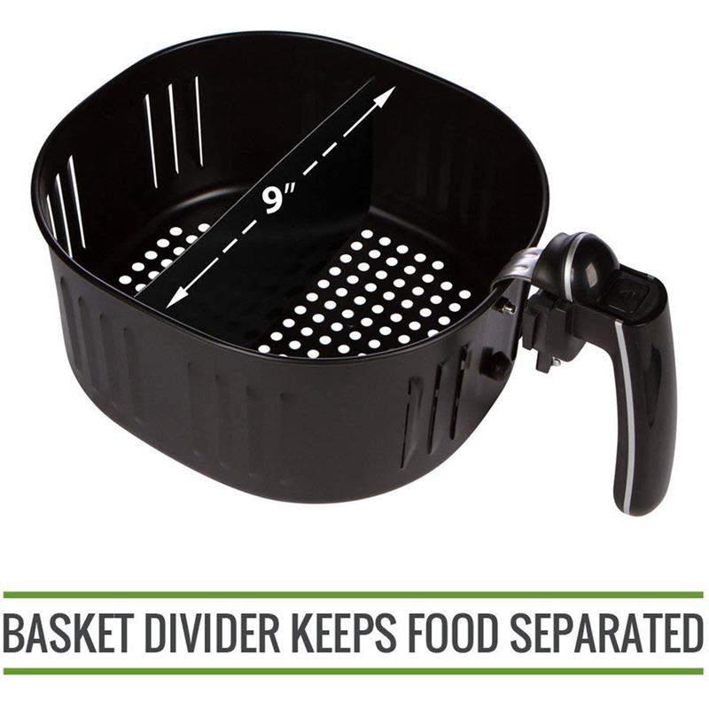XL Luft Friteuse Kochen Teiler, Kompatibel mit 9 zoll Luft Friteuse Körbe. Luft Friteuse Korb Teiler Hält Lebensmittel Getrennt