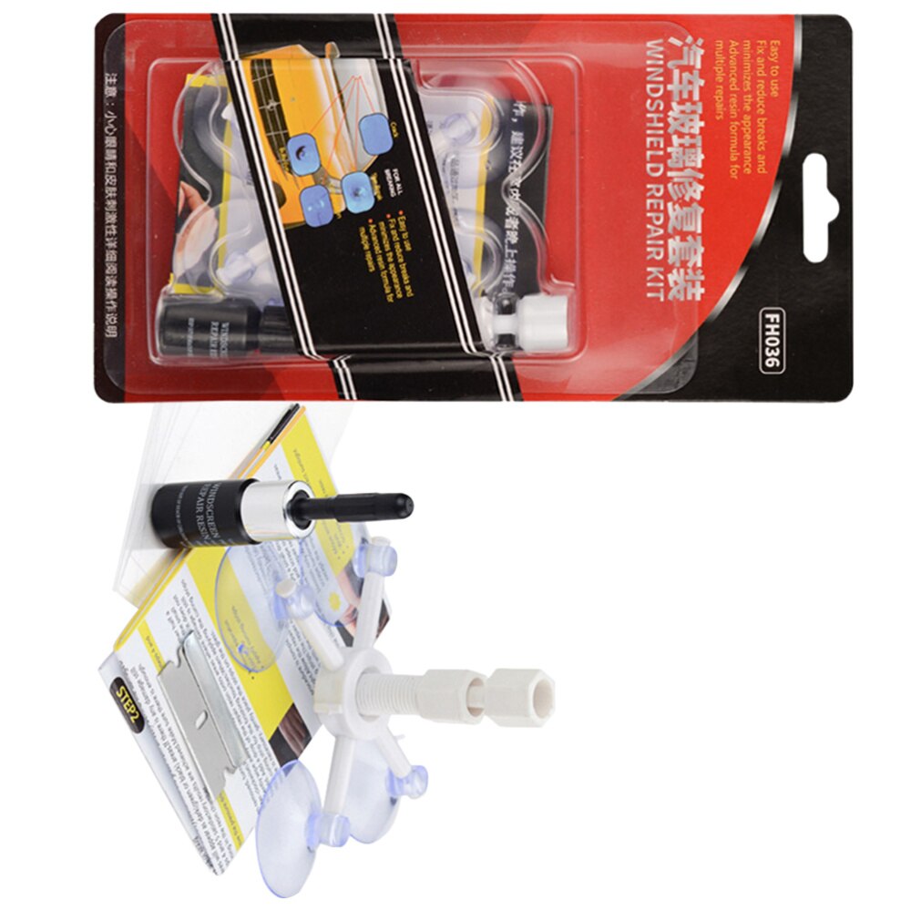 1 Set Auto Glass Repair Kit DIY Windshield Repair Kit Car Glass Repair Kit