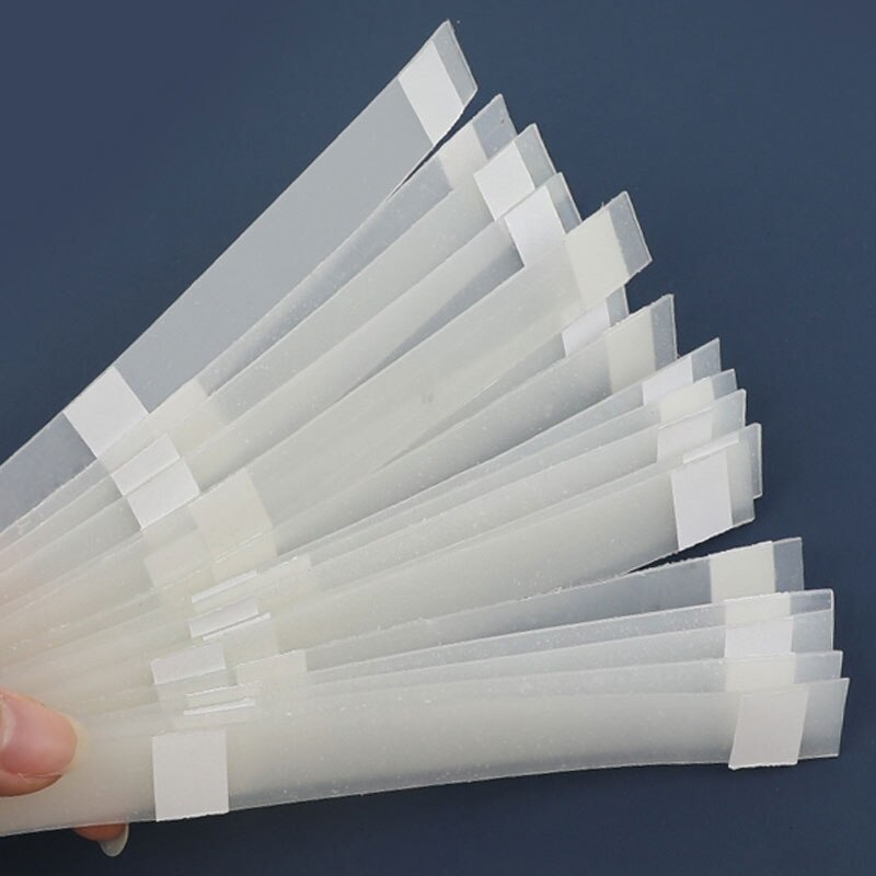 20pcs 4/6/8mm Document binding melt glue tape Transparent for A4 Documents/Contracts/Examination Papers/Notebook Student Sc