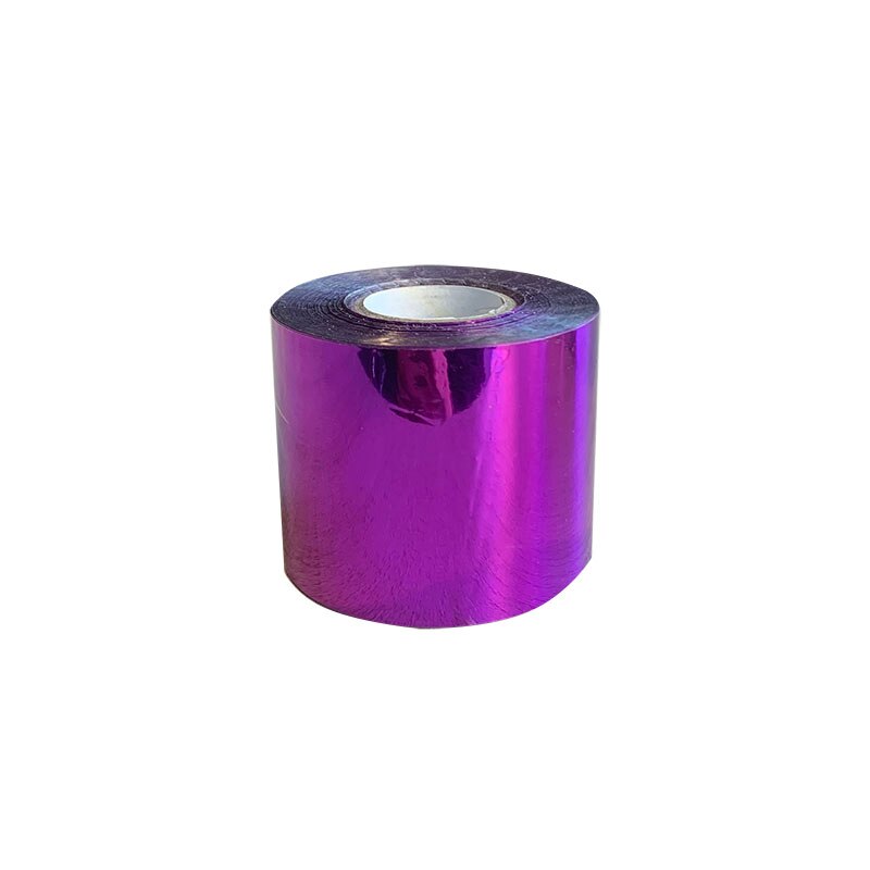 1 rol 5 cm x 120m 10 kleuren stempelfolie warmteoverdracht lamineren servet vergulden pvc visitekaartje reliëf: Paars