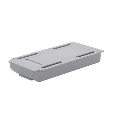 Zelfklevende pennenbak, bureau, tafel, opberglade, organizer, onderkast, zelfklevende opbergdoos voor onder de lade: S maat grijs