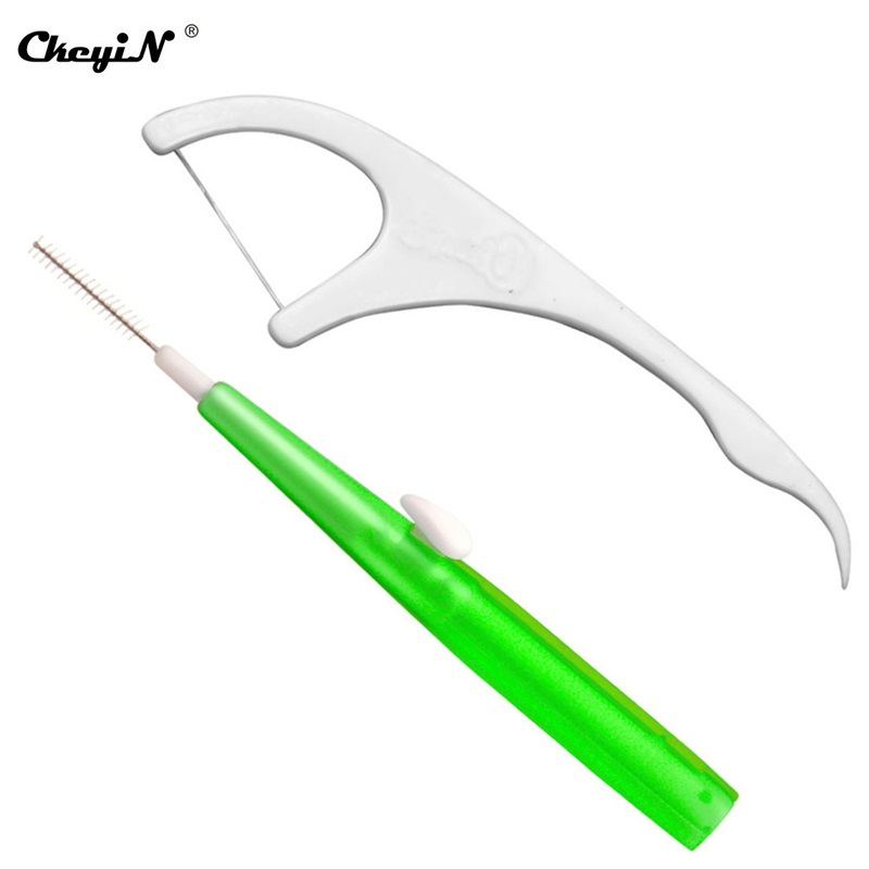 Cepillo Interdental desechable de 60 uds., escobillas suaves, limpiador de hendidura Dental, blanqueador Dental, cepillo de alambre, palillo Dental, palo de hilo Dental 31