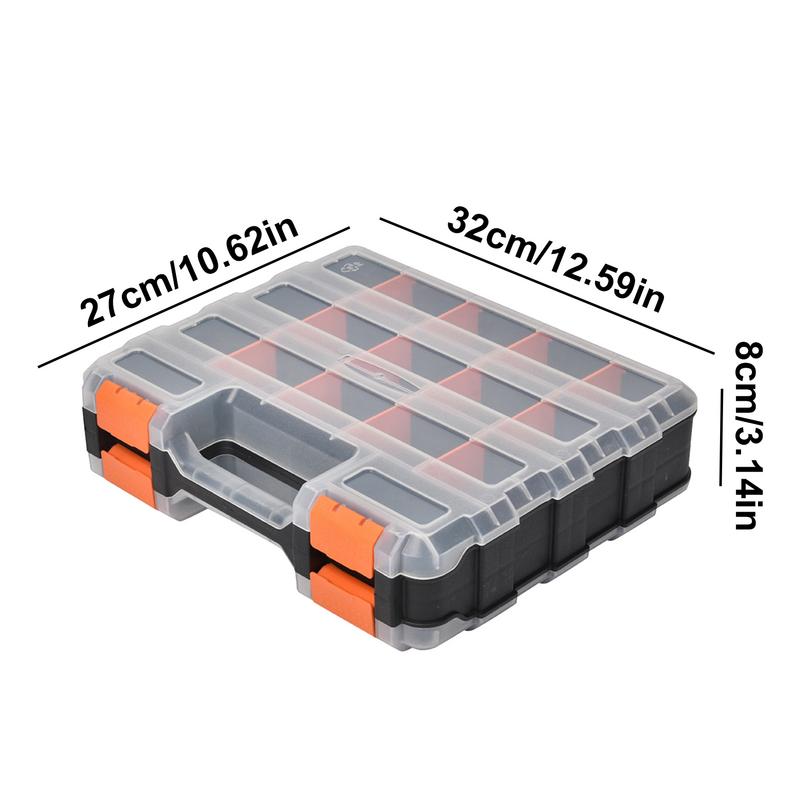 Teile Organizer Schraube Organizer Box 34-Fach Aufbewahrung organisator doppelseitige Teile Organizer für Befestigungs elemente und Handwerk