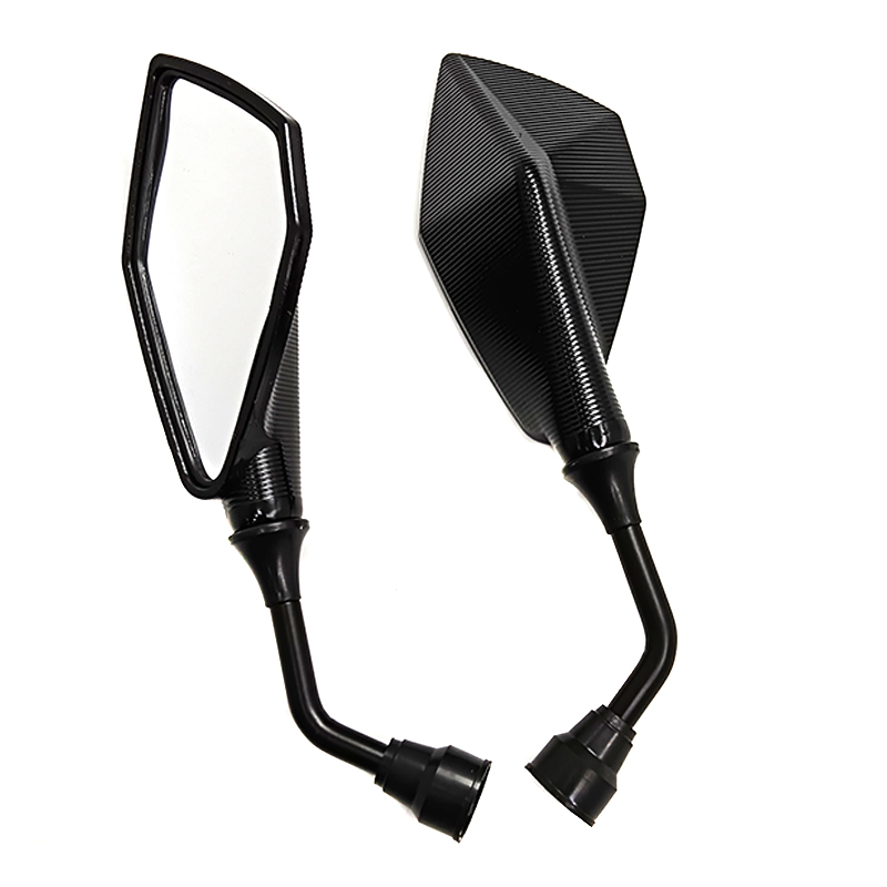 Motorfiets Achteruitkijkspiegel Vervangende Onderdelen Scooter E-bike Omkeren Extra Spiegel Gemodificeerde Accessoires: Black