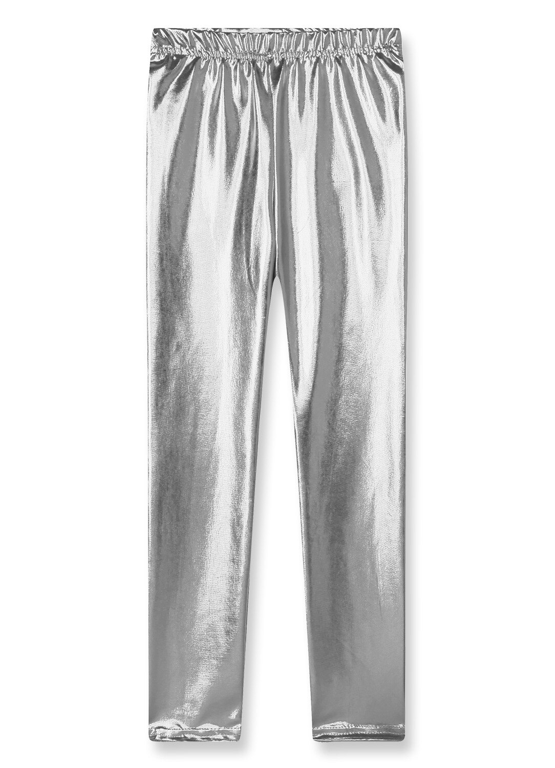 Leggings för #39 bling flickor byxor barn guldbyxor vår höst leggings för flickor barn byxor baby legins 2-9y: Silver- / 10