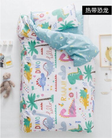 3 Stuks Baby Beddengoed Set Leuke Dier Katoen Wieg Beddengoed Kit Cartoon Omvat Kussensloop Laken Dekbedovertrek Zonder filler: 17