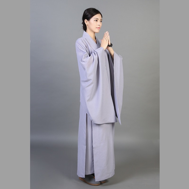 Boeddhistische monnik gewaden vrouwelijke uniform zen kleding shaolin monnik kleding boeddhistische monnik kostuum vrouwen TA543